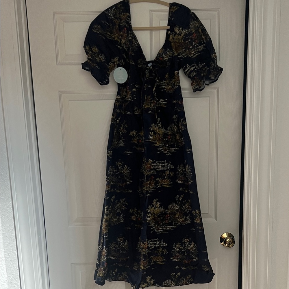 Hill House Navy Floral Maxi Dress